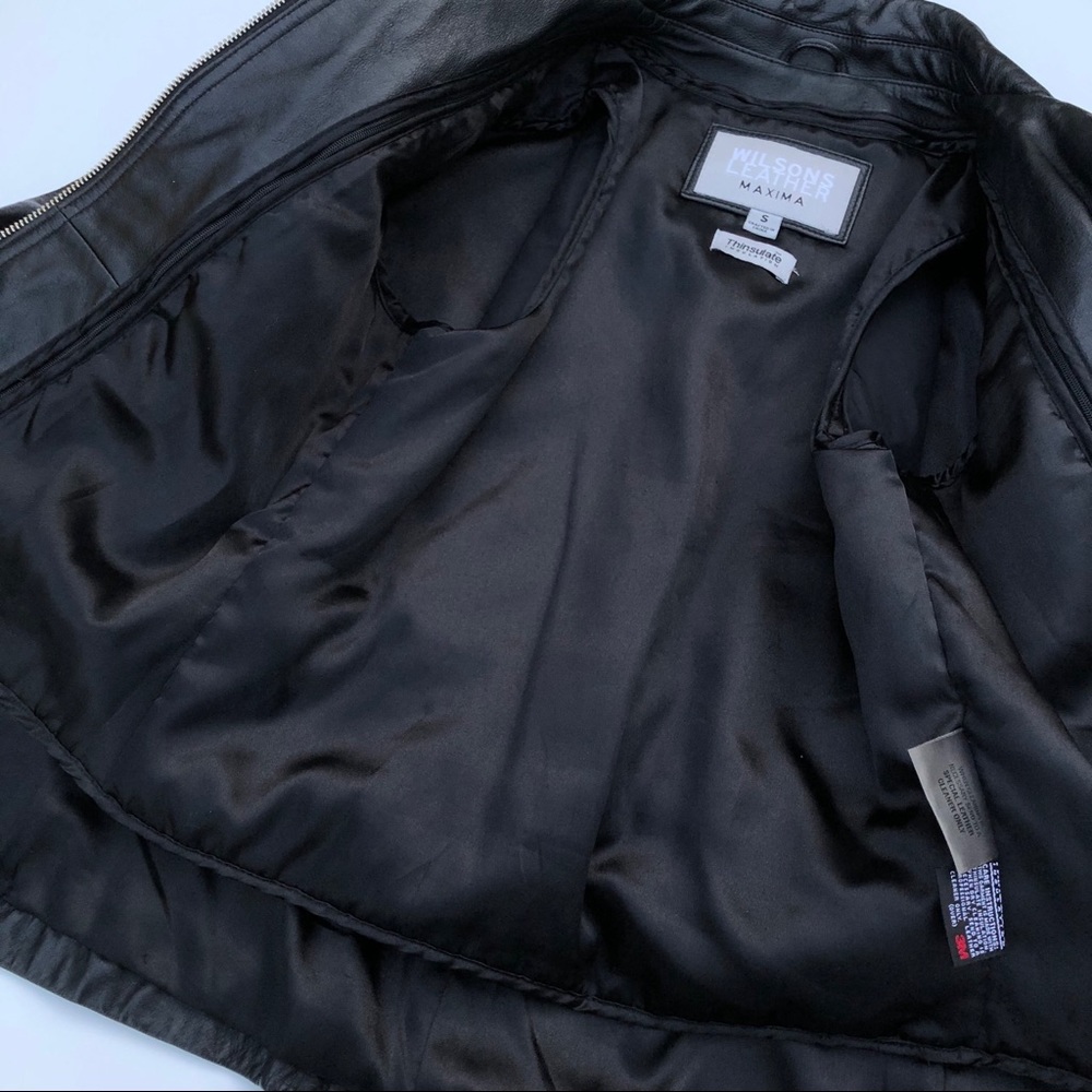 Wilson’s Leather Maxima Black Leather Jacket - Picture 5 of 7